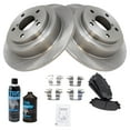 thumbnail image 2 of TRQ Premium Posi Metallic Brake Pad & Rotor Rear Kit w/Chemicals for Saab Subaru BKA18313 Fits select: 2004-2008 SUBARU FORESTER, 2004-2007 SUBARU IMPREZA, 2 of 6