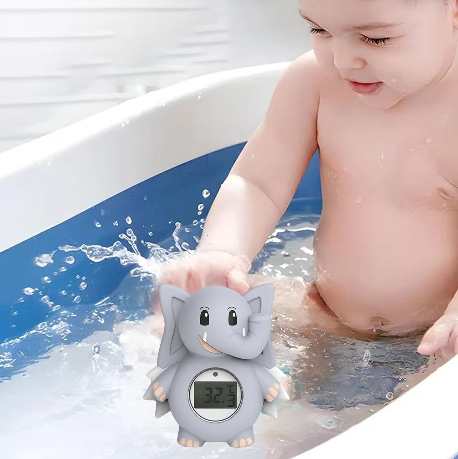 Digital Bath Thermometer Floating Water Temperature Gauge Tub Sensor