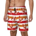 thumbnail image 2 of Xecao Red Lobster for Men's Swimming Trunks Swim Trunks Quick Dry Swim Shorts with Mesh Lining Funny Swimwear Bathing Suits, 2 of 9