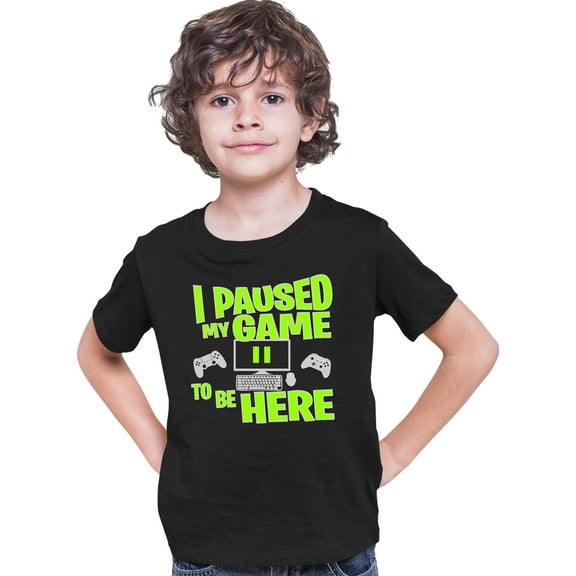 Youth I Paused My Game To Be Here Funny Gaming T-Shirt