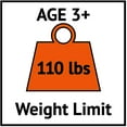 thumbnail image 7 of The Big Dig and Roll Special Edition Sandbox Digger Excavator Ride On Crane and Pretend Play Construction Toy with 360 Degree Rotating Boom and Seat, Orange (116), 7 of 7