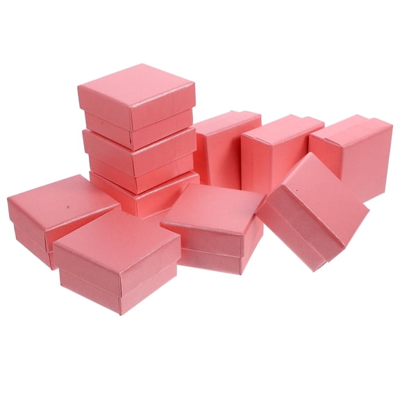 Troglfold 10-Pack Small Jewelry Storage Boxes with Sponge Pad, Compact Containers for , Earrings, Necklaces 2.05"x2.05" .26"