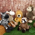 thumbnail image 4 of Set de peluches Elcoho Safari, 8 piezas, 25 cm, 4 of 7