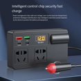 thumbnail image 2 of Bgsha Car Inverter USB 200W Detection DC 12V/24V to AC 220V Converter, 2 of 10