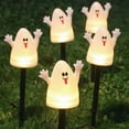 thumbnail image 2 of AMERTEER Halloween Pumpkin Stake Lights Set of 5  Solar Lighted 3D Pumpkins Outdoor Waterproof for Garden  Pathway and Yard Decoration, 2 of 2