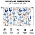 thumbnail image 2 of Blackout Kids Curtains,White Blue Butterfly Flower Pattern Childrens Insulated Curtains Set Of 2,Bedroom Essentials,Toddler Room Decor 42"x54", 2 of 5