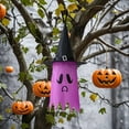 thumbnail image 3 of Halloween Hanging Witch Hats, Ghosts with Glowing Ghost Hat Lights Halloween Decorations, Witch Accessories Caps for Halloween Party Yard Patio Garden Tree Outside, 3 of 5