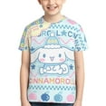 thumbnail image 6 of Sanrio Cinnamoroll Kids T-Shirt 3d Printed Graphic T-Shirts Boys And Girls Short Sleeve Shirts For Youth Kids X-Small, 6 of 6