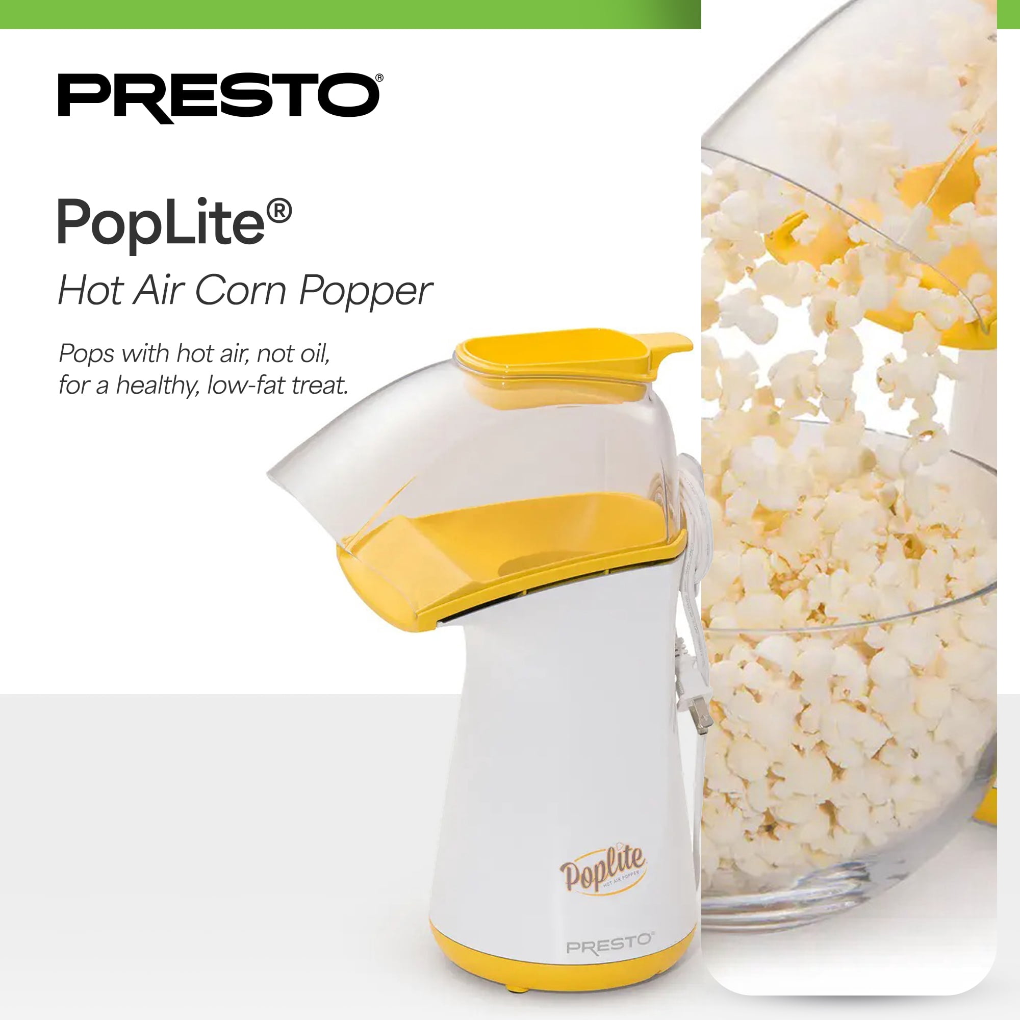 Presto PopLite Hot Air Popcorn Popper