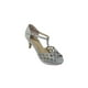 thumbnail image 1 of SANDALIAS TACONES VESTIR LEON DAMA MUJER GLITTER PIKE PLATA 222027 LEON 222027, 1 of 3