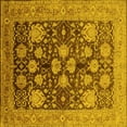 thumbnail image 1 of Ahgly Company Indoor Square Oriental Yellow Traditional Area Rugs, 8' Square, 1 of 4