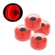 thumbnail image 5 of Paquete de 4 ruedas luminosas para patines de cuatro ruedas con rodamientos, patineta de doble fila rojo, 5 of 9