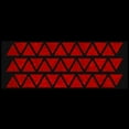 thumbnail image 2 of LiteMark Reflective Stickers Decals for Helmets, Bicycles, Strollers, Wheelchairs - 1 Inch Triangles - Red, 2 of 2