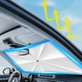 thumbnail image 2 of Car Windshield Sun Shade Cover, Large Foldable Car Reflector Windshield Cover, Auto Sun Shield Heat Protector, Car Sunshade Umbrella, Useful Front Window Sunshade Covers for Car, 2 of 7