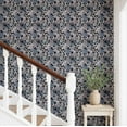 thumbnail image 3 of S4Sassy Tropical Leaf Wallpaper - Jungle Removable Wall Covering, 25" X 240" Self-Adhesive Textured Vinyl Walls Paper, Decorative Wallwrap, Easy Diy Walls Covering For Bedroom, Living Room - Blue, 3 of 9