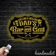 thumbnail image 3 of Handmadetneonsign Dad's Bar And Grill Metal Wall Art, Bar BBQ Metal Sign Wall Decor, Bar Metal Decor, 3 of 5