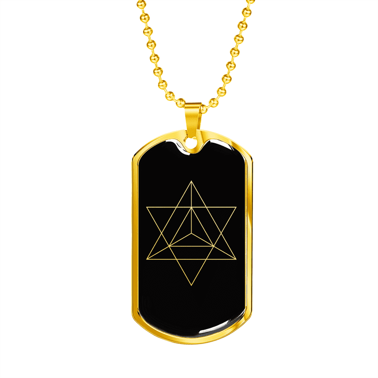 Tetrahedron necklace discount