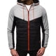 thumbnail image 3 of Dolkfu Sudadera con capucha para hombres de color combinado, chaqueta deportiva con cremallera completa, chaqueta ligera y de combinación para hombres. XL, 3 of 4
