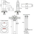 thumbnail image 2 of BWE Waterfall Brushed Nickel Bathroom Sink Faucet Single Handle One Hole Deck Mount Lavatory Commercial, 2 of 9