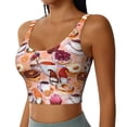 thumbnail image 2 of Pofeuu Gnomes With Coffee Print Sports Bra for Women Sexy Vest Yoga Running Gym Fitness Crop Bras Tops-Large, 2 of 8