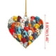 thumbnail image 3 of Adorno navideño abstracto con forma de corazn de perro salchicha, 3 of 9