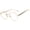 Rose Gold / Clear, variant on Round Sunglasses - (71) Black Frame / Clear Lens