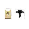 thumbnail image 2 of HAMPPLIES 40pcs Adjustable Threaded Headboard Stoppers Hex Head Self Tapping Screws With Gaskets Metal Fastening, 2 of 6
