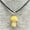 Yellow jade, variant on 50pc Wholesale Natural Gem Stone Quartz Crystal Carved Mushroom Pendant Necklace-Yellow jade