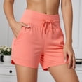 thumbnail image 2 of TANYSU Women's High Waist Beach Shorts With Lined Pockets Loose Casual Athletic Summer Shorts Outdoor Activities Daily Wear Solid Color Bottoms Holiday, 2 of 7