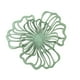 thumbnail image 2 of Decoración de pared de metal, flor decorativa de pared, estilo moderno, adorno floral de pared Verde Pequeño, 2 of 9