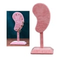 thumbnail image 4 of Soporte de exhibición de pendientes decorativo Sunnimix en forma rosado titular de pendiente, 4 of 8