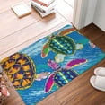 thumbnail image 5 of Daiia Little Sea Turtles Front Door Mat, Heavy Duty Durable Welcome Mat for Outdoor Indoor, Dirt Trapper Waterproof Super Absorbent Door Mat, 16" x 24", 5 of 9