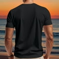 thumbnail image 4 of Men's V Neck Athletic T Shirts Lightweight Gym Workout Running Short Sleeve Tee Shirts Moisture Wicking UV Protection Black M, 4 of 8