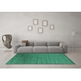 thumbnail image 3 of Ahgly Company Indoor Square Abstract Light Blue Contemporary Area Rugs, 7' Square, 3 of 4