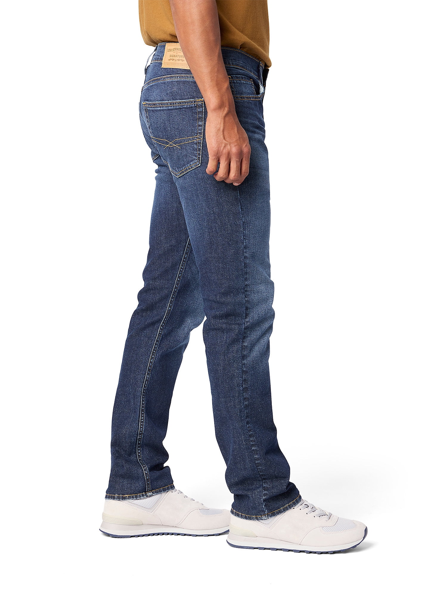 Levi Strauss Signature Men's and Big and Tall Slim Straight Fit Jeans