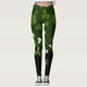 thumbnail image 1 of MKLEKYY Leggings de compresión para mujer, pantalones verdes con estampado de buena suerte de Paddystripes para yoga, correr y gimnasio., 1 of 4