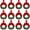 Red Classic Bow, variant on 12 Pcs Christmas Kitchen Cabinet Wreaths with Ribbon 5.12 Inch Mini Christmas Wreath Small Kitchen Wreath Greenery Wreath for Window Door(Red Classic Bow)