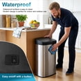 thumbnail image 4 of BestOffice 22 Gallon Stainless Steel Touchless Kitchen Trash Can with Motion Sensor for Indoor Use(Silver), 4 of 7