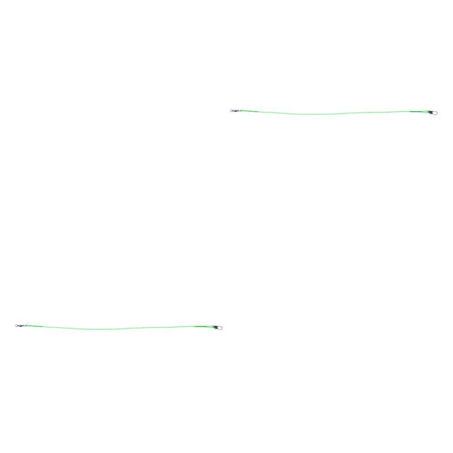 Sonducket Línea de pesca de acero antimordeduras, 10 Uds., líder de alambre de acero con accesorio de pesca giratorio, correa de núcleo de plomo, verde 20cm 1 Uds 2piezas Sonducket CBP437036