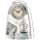 Rhythm Cont Mantel Clock Arched Top/Sprial Pendulum Silver