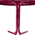 thumbnail image 4 of Northlight 22" Outdoor Retro Tulip Steel Side Table, Pink, 4 of 4