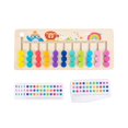 thumbnail image 2 of Juguetes de aprendizaje Montessori, rompecabezas deslizantes de combinación de colores y formas, acertijos 11 colores, 2 of 9