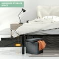 thumbnail image 4 of Full Size Metal Bed Frame with Wooden Slat Support, 12 Inch Platform Bed Mattress Foundation No Box Spring Needed, Easy Assembly, 4 of 9