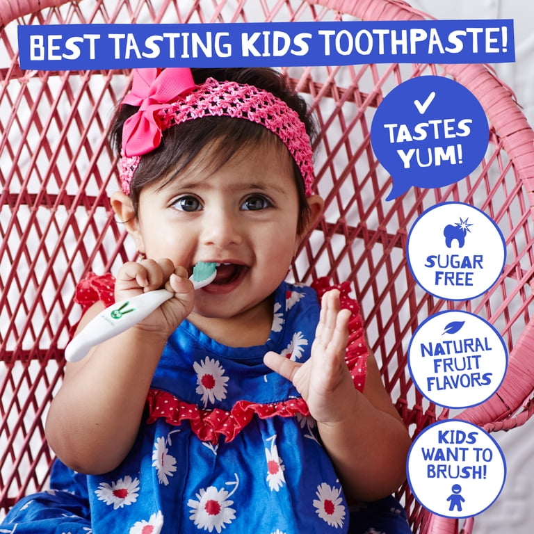 Jack n' Jill Natural Fluoride-Free Toothpaste, Milkshake Flavor, 6