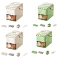 thumbnail image 2 of relayinert Stackable Ice Tray With Strong Load-Bearing Capacity Dustproof And Odor Proof Easy Release Ice Maker 56 grid green, 2 of 6
