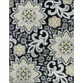 thumbnail image 3 of Transitional 5x8 Area Rug (5'3'' x 7'3'') Floral Yellow, Charcoal Living Room Easy to Clean, 3 of 10