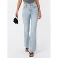 thumbnail image 5 of EMMIOL Women's High Waist Stretchy Flare Jeans Light Wash Bell Bottom Denim Pants Y2K Trendy Vintage Jeans, 5 of 6