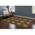 thumbnail image 5 of Linon Home Décor Hi Lo Area Rug Collection, Brown and Beige, 2' x 3', 5 of 7