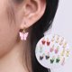 thumbnail image 2 of Versión de nuevos pendientes de moda de color acrílico pendientes de mariposa pendientes pequeños frescos dulces coloridos atractivo colorido fácil de usar, 2 of 6