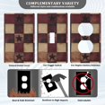 thumbnail image 3 of Yayeee Toggle Light Switch Wall Plate 1-Gang 4.5"x2.7" Home Decorative Outlet Cover, Star Spangled Squares, 3 of 7